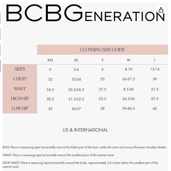 BCBGeneration High Waist Pink Knit Shorts NWT - Picture 5 of 5